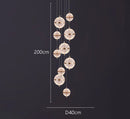 Axyaa Staircase Chandelier: Facil Hall & Ceiling Lamp for Beautiful Indoor Lighting