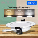 Axyaa LED Downlight: 5W-15W Three-color Dimmable Recessed Ceiling Spotlight