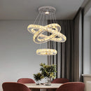 Axyaa Crystal Chandelier: Modern Large Pendant Lights for Living Room, Bedroom Ceiling Lamp