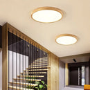 Axya Nordic Wood Ceiling Light Acrylic LED Lamp for Home Décor