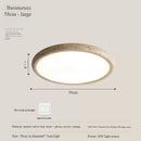 Yellow Hole Stone Ceiling Lamp Retro Cream Style by Axyaa