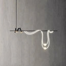 Axyaa Black LED Chandelier for Home & Restaurant Decor