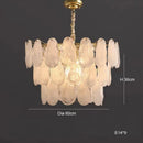 Axyaa Nordic White Cloud Glass LED Pendant Light Chandelier