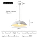Axyaa Modern French Gypsum Pendant Lights Chandeliers for Living Room Home Decor