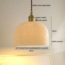 Axyaa Modern Ceramic Copper LED Pendant Lamps for Living Room and Bedroom