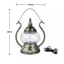 Axyaa Handmade USB Rechargeable Table Lamp | Plain Design | Warm Light | Bedroom Decor
