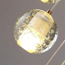 Axyaa Modern Crystal Chandelier Stair Pendant Living Room Lighting