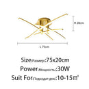 Axyaa LED Chandelier with Remote Control - Modern Living Room Bedroom Lighting