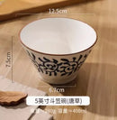 Axyaa High Foot Noodle Bowl, Ceramic Hat Bowl, Home Beauty Tableware
