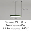 Axyaa Nordic Minimalism Round LED Pendant Lights Chandelier