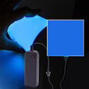 Axyaa 10x10cm EL Panel Light: 3 Modes - Stay on/Slow Flash/Fast Flash for Cosplay & E-sports