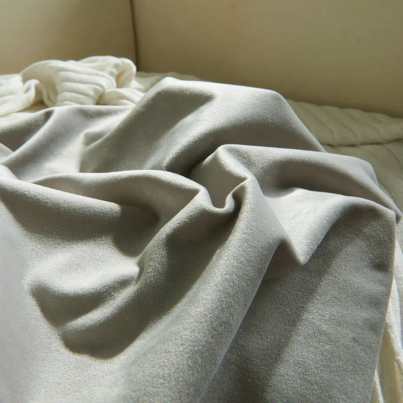 Axyaa Soft Velvet Pillowcase: Modern Simple Throw Pillow Cover for Cozy Living Room Decor