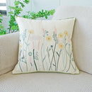 Axyaa Floral Embroidery Cotton Pillowcase - Cojines Decoration for Living Room