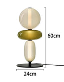 Axyaa Glass Floor Lamp Living Room Bedroom Lollipop Headboard INS Desk Lamp Sofa Ambient Light
