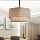 Axyaa Minimalist LED Fabric Pendant Light for Dining Living Bedroom Study