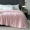 Axyaa Mulberry Silk Comforter, Winter Warm Silk Duvet Quilt Blanket