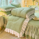 Axyaa Milk Fleece Winter Quilt: Thickened & Warm Comfortable Quilt Core