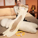 Axyaa Cute Cat Doll Plush Toy Sleeping Pillow Leg Clamping Long Girl Doll