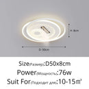 Axyaa Minimalist Black White LED Ceiling Lamp for Living Room Bedroom Indoor Lighting
