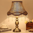 Axyaa Retro Gauze Desk Lamp with LED Floor, Living Room & Bedroom Lighting Fixtures