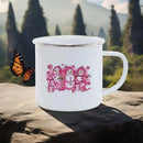 Axyaa Enamel Cup: Cute & Funny Original Anime Mug for Tea, Coffee, Beer & Travel
