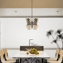 Axyaa Silver Horn Chandelier: Bauhaus Chrome Pendant Lights with 8/10 Heads for Home Decor