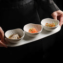 Axyaa Ceramic Ripple Bowl Set for Molecular Cuisine Dining Experience