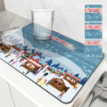 Axyaa Coffee Mat: Absorbent Rubber Backed Dish Drying & Bathroom Tableware Mat