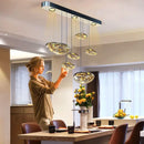 Axyaa Nordic Rrian Droplet Glass Chandelier for Luxury Living Room, Staircase, Dining, and Home Decoration