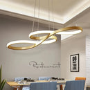 Axyaa LED Ceiling Chandelier with Remote Control Dimmable Musical Note Design