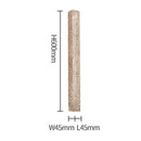 Axyaa Modern Cream Living Room Wall Lamp - Rectangular Natural Stone Bedroom Light