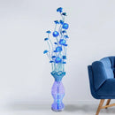 Axyaa Nordic Blue Floor Lamp: Modern LED Decorative Light for Living Room