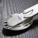 Axyaa 4-in-1 Stainless Steel Picnic Cutlery Set - Dining Knife Fork Spoon Bottle Opener