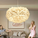Axyaa Feather Pendant Lamp: Nordic Modern, Romantic, and Creative Bedroom Lighting