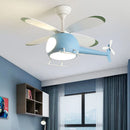 Axyaa Modern Ceiling Fan Lights for Kids' Bedroom and Dining Room LED Indoor Lighting