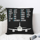 Axyaa Pilot Print Sofa Cushion Cover - Home Party Car Bed Decor