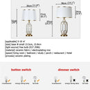 Axyaa Ceramic Table Lamps - Modern Luxury for Living Room, Office, and Bedroom