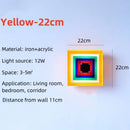 Axyaa LED Wall Lamps: Medieval Bauhaus Minimalist Colorful Lights for Living Room