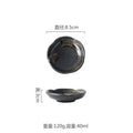 Axyaa Ceramic Seasoning Dish Retro Sauce Plate Sushi Bowl Molecular Cuisine Tableware
