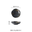 Axyaa Ceramic Seasoning Dish Retro Sauce Plate Sushi Bowl Molecular Cuisine Tableware