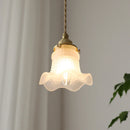 Axyaa Modern 4w LED Glass Copper Hanging Lamp White Pendant Light Fixtures