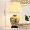 Axyaa Contemporary Ceramic Table Lamp for Living Room Bedroom, Hotel Decor