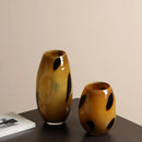 Axyaa Polka Dot Glass Vase - Home Decor Flower Arrangement Accessories