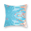 Geometric Marble Print Cushion Cover 45x45cm for Home Decor by Axyaa