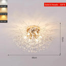 Axyaa Crystal Chandelier Bird Nest LED Ceiling Light for Modern Bedroom Interior