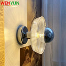 Axyaa Glass Ceiling Wall Lamp Nordic Bedroom Bedside Sconce