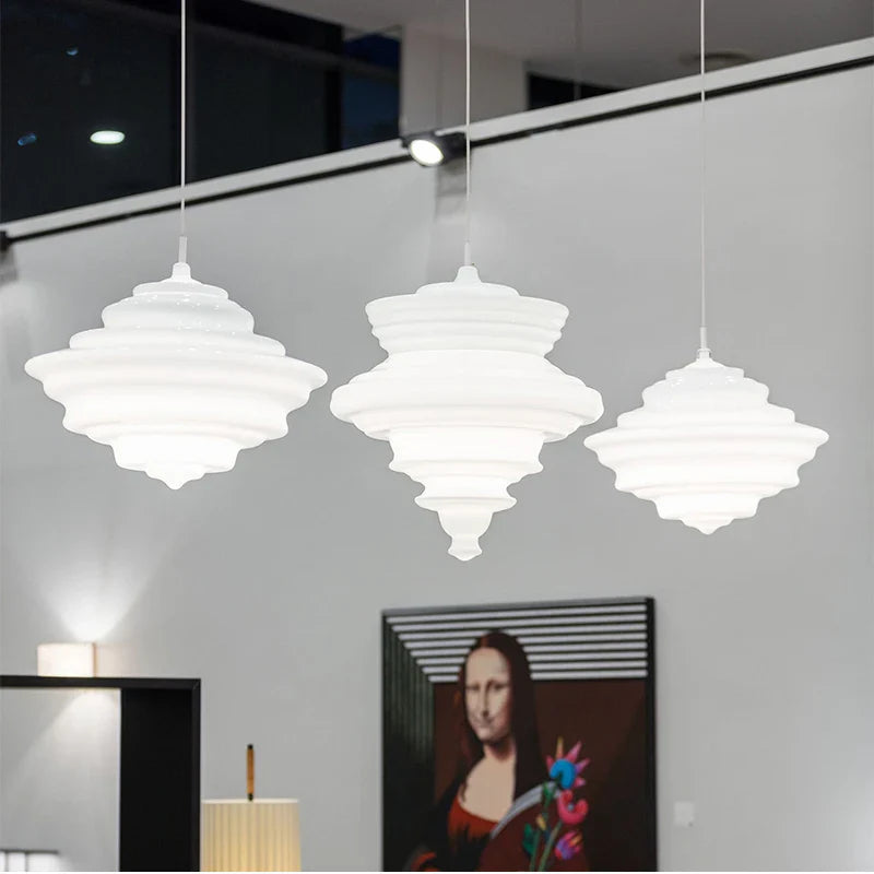 Axyaa Glass Chandelier: Modern Art Dining Room & Living Room Lighting