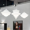 Axyaa Glass Chandelier: Modern Simple Bar Dining Room Art Lighting