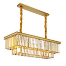 Axyaa Luxury Gold Black Iron Chandelier with Crystal Shades