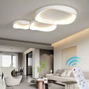 Axyaa White LED Ceiling Chandelier with Remote Control